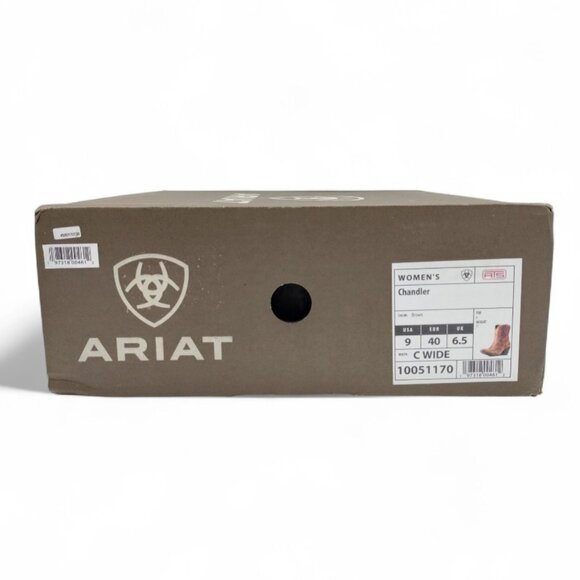 Ariat Chandler Women's Size 9C W Naturally Distressed Brown Leather Western Boot - Picture 16 of 16